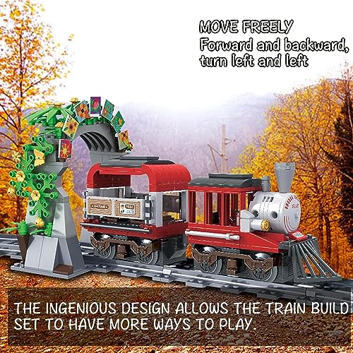 Winner Classic City Train Sets, [Collectible] Train Building Toys, 364Pcs City Train Set with Train Tracks, STEM Toys for Kids 6-12, [Real Detail Restore] Model Train for Train Lovers, Boys and Girls