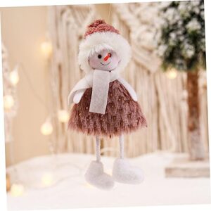 VOSAREA Christmas Doll Pendant Christmas Decor Mini Dolls Miniture Decoration Figurine Xmas Holiday Tree Ornaments Santaur Ornament Felt Christmas Plush Ornament Christmas Tree Pendant