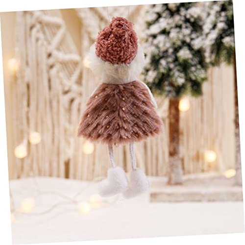 VOSAREA Christmas Doll Pendant Christmas Decor Mini Dolls Miniture Decoration Figurine Xmas Holiday Tree Ornaments Santaur Ornament Felt Christmas Plush Ornament Christmas Tree Pendant