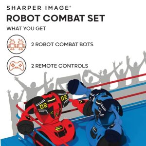 Sharper Image® Robot Combat Set, 2-Player Remote Control RC Battle Robots for Kids & Family, LED Lights & Sound Effects, Wireless Infrared Technology, Fun Electronic Fighting Game