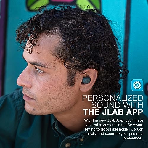 JLab JBuds Mini True Wireless Bluetooth Earbuds + Charging Case, Sage, IP55 Sweat and Dust Proof, Bluetooth Multipoint, Be Aware Audio, 3 EQ Sound Settings, Crystal Clear Calls