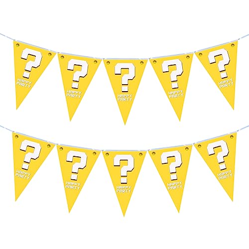 Mario Party Decorations Banner Mario Theme Birthday Party Supplies for Kids Birthday Party Decorations Supplies