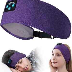 Voerou Sleep Headphones Bluetooth Headband - Adjustable Wireless Sports Sleeping Headphones with Upgraded Battery, Tech Gifts for Men Women Side Sleepers Office Nap, Travel, Yoga, Workout, Meditation