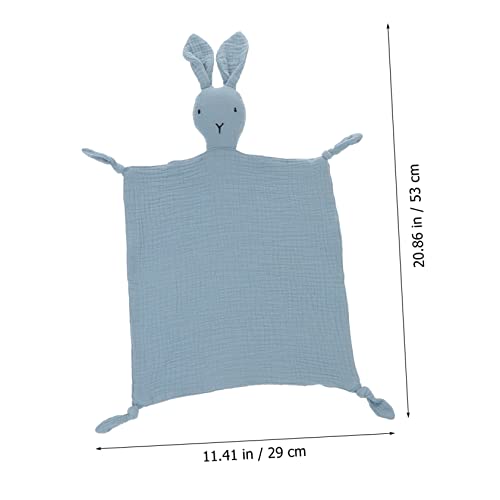 Plushes Pure Cotton Soothing Towel Baby Newborn Security Blankets for Cotton Baby Blankets Kids Blanket Cotton Blanket Muslin Animal Blanket Blue Baby Cotton Blanket Rabbit