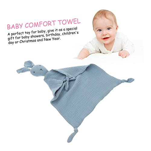 Plushes Pure Cotton Soothing Towel Baby Newborn Security Blankets for Cotton Baby Blankets Kids Blanket Cotton Blanket Muslin Animal Blanket Blue Baby Cotton Blanket Rabbit