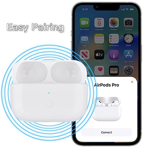 OLEBAND Replacement Charging Case Comppatible for Airpods Pro & Pro 2 Case,Easy to Pair Air pods Pro Earbuds with Pairing Button,Support Both Wired and Wireless Charging,for iPods Pro Charging case