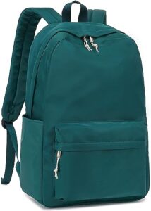 school backpack for teen girls women laptop backpack college bookbags middle school travel work commuter back pack(dark green)