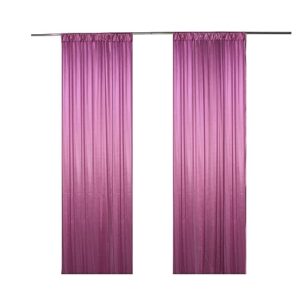 sweeteasy 2packs 5ftx10ft photography backdrop drapes curtains wedding backdrop for baby shower birthday home party event festival restaurant reception arch decoration (deep ruby)
