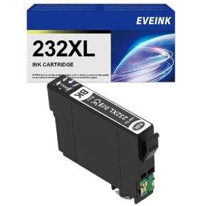 t232xl ink cartridge remanufactured t232 232 high capacity ink cartridge replacement for epson expression home xp-4200 xp-4205 workforce wf-2930 wf-2950 printer. (black)
