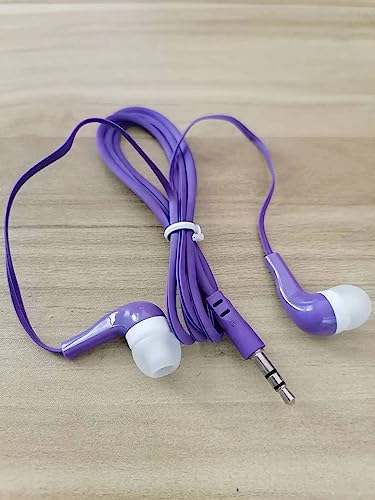 kolodosa 4 Pack Earbuds Headphones Ear Earphones Buds Wired Kids Phones Phone Classroom School Plug Set audifonos Player Headset Computer Small Bud Jack Class Tablet Laptop Wire Best Travel