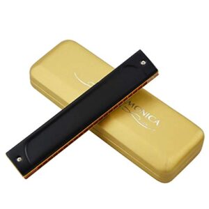 WAAZVXS T22K 22 Holes Harmonica Mouth Organ Harp Instrumentos ABS Comb Key C Professional Musical Instruments (Color : Key of Db)