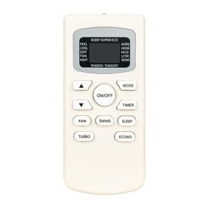 allimity gykq-34 replaced remote control fit for soleus tm-pac-08e3 air conditioner and black decker bpact10wt bpact12wt room air conditioner