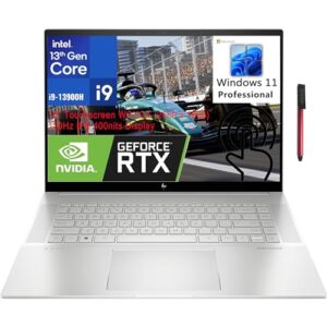 hp envy 16" touchscreen wqxga (2560x1600) gaming laptop premium creator workstation computer, 13th gen intel 14-core i9-13900h, geforce rtx 4060 8g, 64gb ddr5 ram, 2tb pcie ssd, windows 11 pro, broag