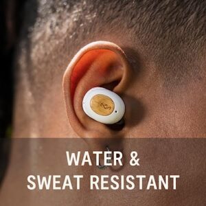 House of Marley Champion 2: True Wireless Earbuds with Microphone, Bluetooth Connectivity, 35 Hours Total Playtime, and Sustainable Materials, Cream