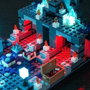 LocoLee LED Light Kit for LEGO Minecraft The Deep Dark Battle 21246, DIY Lighting Set Accessories Compatible with LEGO The Deep Dark Battle for Fans, Creative Decor Lego Light (Lights Only, No Models)