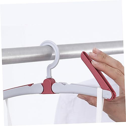 Portable Clothes Rack 4pcs Outdoor Clothes Drying Rack Foldable Hanger Clothing Hanging Organizer Laundry Rack Coat Hanger Non-Slip Hangers Travel