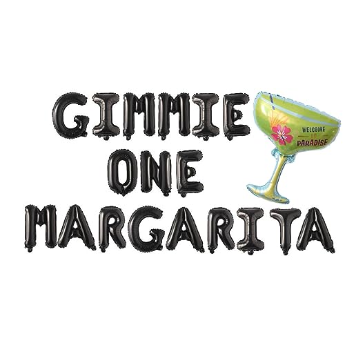 Gimme One Margarita Balloon Banner for Margarita Birthday Party 21st 25th 30th Birthday Party Fiesta Party Decorations