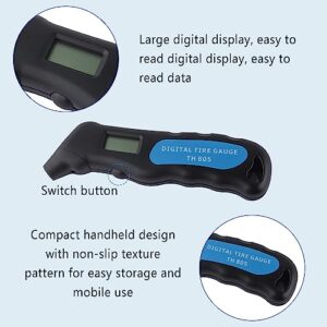 Digital Tire Pressure Gauge,150PSI Portable Digital Air Pressure Gauge with Non-Slip Grip,Universal Car Accessories for Accurate Reading Tire Pressure