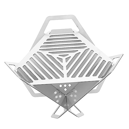 GANAZONO mini grill barbecue cooking stove outdoor barbecue grill picnic stove outdoor kabob grill barbecue rack grilling accessories camping stove picnic supplies Stainless steel charcoal