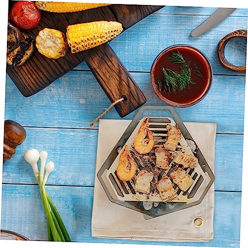 GANAZONO mini grill barbecue cooking stove outdoor barbecue grill picnic stove outdoor kabob grill barbecue rack grilling accessories camping stove picnic supplies Stainless steel charcoal