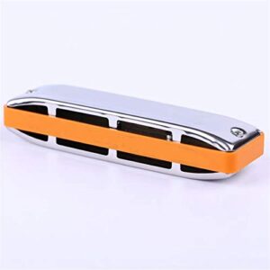 WAAZVXS Harmonica Blues Diatonic 10 Holes 20 Notes Harp Key Of C ABS Comb Stainless Reeds Musical Instruments (Color : Orange)