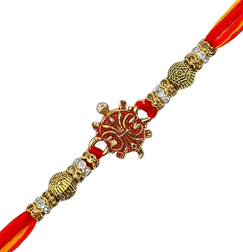 Premium Designer Rakhi for Brother Multicolor Beautiful & Designer Thread Raksha Bandhan Rakhi for Loving Brother Bhai | Rakhi for Small Brother (Lucky Turtle)