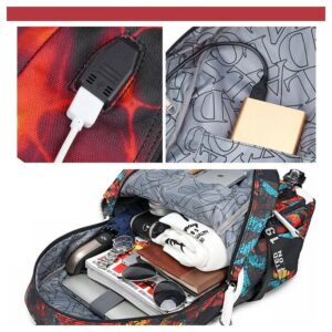 Basketball Player J-Ordan Laptop Multifunctional Backpack Waterproof Travel Backpack Fan Book Bag (B1)