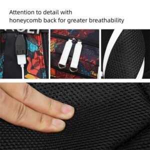 Basketball Player J-Ordan Laptop Multifunctional Backpack Waterproof Travel Backpack Fan Book Bag (B1)