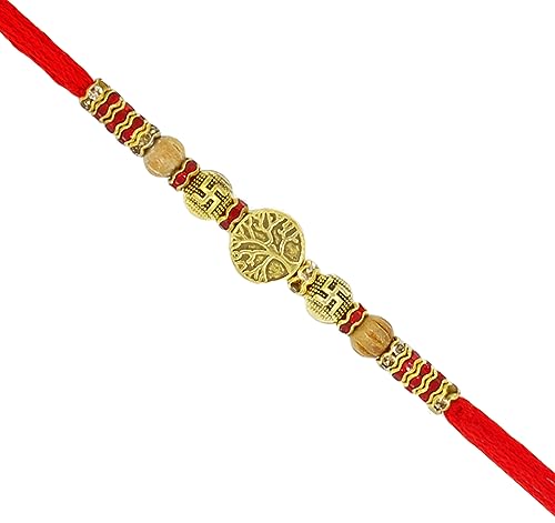 Tree of Life Rakhi for Brother Multicolor Beautiful & Fancy Designer Thread Raksha Bandhan Rakhi for Loving Brother Bhai RURAKH005