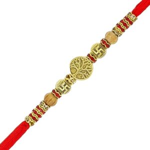 Tree of Life Rakhi for Brother Multicolor Beautiful & Fancy Designer Thread Raksha Bandhan Rakhi for Loving Brother Bhai RURAKH005