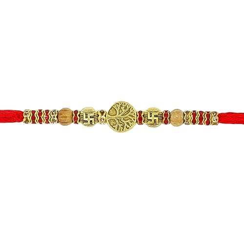 Tree of Life Rakhi for Brother Multicolor Beautiful & Fancy Designer Thread Raksha Bandhan Rakhi for Loving Brother Bhai RURAKH005