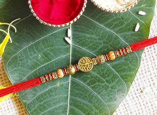 Tree of Life Rakhi for Brother Multicolor Beautiful & Fancy Designer Thread Raksha Bandhan Rakhi for Loving Brother Bhai RURAKH005