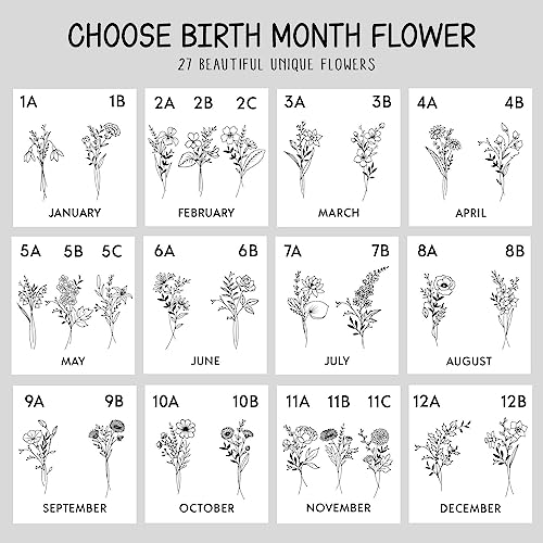 Personalized Birth Flower Canvas Tote Bag, Custom Birth Month, Bachelorette Party, Plant Lover Gifts, Plant Mom Bag, Birthday Gifts For Mom Woman, Gift For Best Friends, Gifts For Her