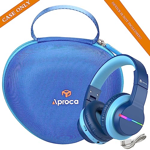 Aproca Blue Hard Storage Case, for iClever BTH12 Kids Bluetooth Headphones