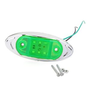 FSFY Car Auto LED Width Indicator Light Side Marker Lamp Brake Warning Bulbs for Truck Trailer,Green