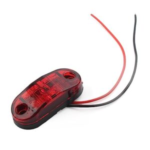 GZYF LIRU Car Auto 2 SMD LED Side Marker Light Trailer Identification Lamp for Truck Trailer RV SUV,Red