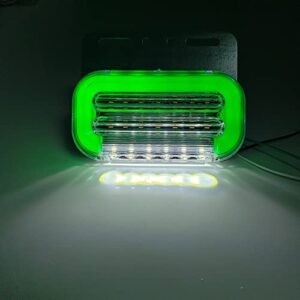 FSFY Car Auto LED Side Marker Light External Signal Indicator Lamp for Truck Trailer Lorry,Green