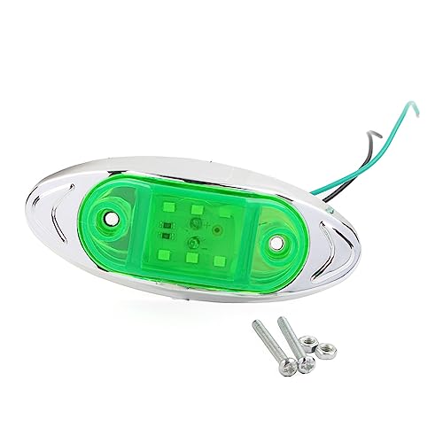 GZYF LIRU LED Width Indicator Light Side Marker Lamp Brake Warning Bulbs for Truck Trailer,Green