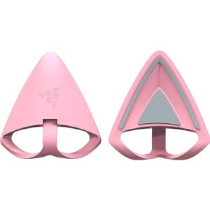 Razer Kitty Ears V2: Clip-on Kitty Ears for Headsets, Gaming Headphones - Universal Fit - Versatile, Adjustable Straps - Lightweight Sillicone - Durable & Comfortable - Quartz Pink