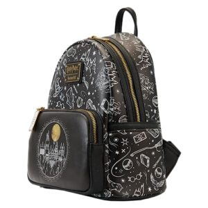 Loungefly Harry Potter All Over Print Women's Double Strap Shoulder Bag Purse