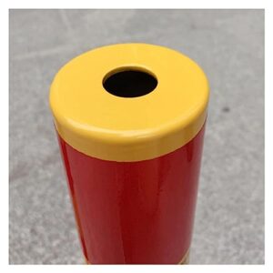 RONGQI Car Parking Space Lock Bollard Lockable Folding Security Post with Flexible Spring Collision Avoidance Bollard Parking Post with Keys (Color : Yellow-red, Size : 600x60mm)