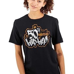 Brisco Brands The 50th Anniversary of Hip Hop Logo Graphic T Shirt Men or Women Black