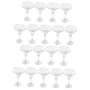 zerodeko 18 pcs dessert cup trifle bowl small parfait cups beverage drink cup clear pudding jelly glass cup plastic pudding cups plastic tumblers glass ice cream cup yogurt jar glasses