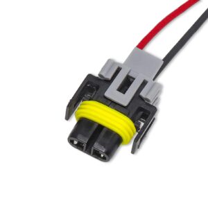 hawyet 2 pcs headlight wire socket connector, h11 fog light harness plug, ip20 waterproof car waterproof connector, suitable for most models (black)