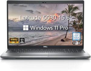dell 2023 latitude 5000 5530 business laptop computer, 15.6" fhd, 12th gen intel 10 cores i5-1235u, 32gb ddr4 ram, 1tb pcie ssd, wifi 6, bluetooth 5.2, backlit keyboard, gray, windows 11 pro