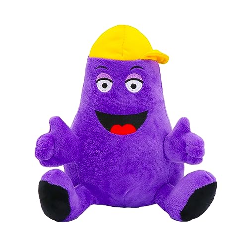 SAJISP Grimace Plush Toy Stuffed Animal Purple M Plushie Doll Toys Gift for Kids Children Grimace Plush 8inch Fans Gift Cute & Soft Stuffed Figure Doll for Kids and Adults