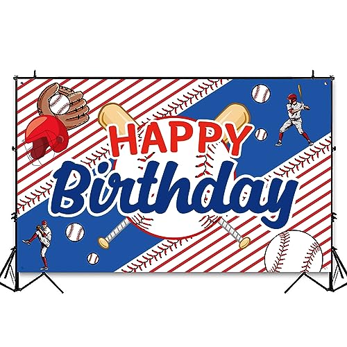 Baseball Party Decorations Baseball Backdrop for Boy Kid Teen Baby Shower Baseball Birthday Banner Backdrop Party Supplies for Christmas Holiday Birthday Party Decor Sport Themed Photography Backdrop