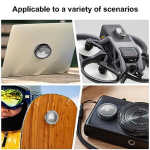 4 Pack Aluminum Waterproof Airtag Holder Case - AirTag Sticker Mount | Apple AirTag 3M Adhesive Sticker Mount | AirTag Holder Case for Outdoor Luggage, Laptop, Car, Bike, Remote,Control Drone