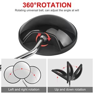 Bike Rear View Mirror Adjustable Wide Angle Metal Bicycle Mirrors for Handlebars HD Glass Shockproof Side Mirror Universal for Bicycle E-bike Scooter