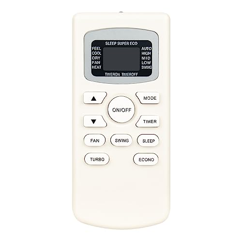 GYKQ-34 WINFLIKE IR Remote Control Replace for Black Decker BPACT10WT BPACT12WT/Soleus Room Air Conditioner TM-PAC-08E3